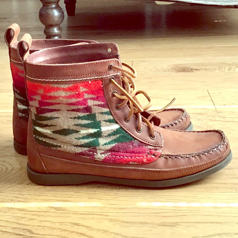 2568 Samosa Brown Pendleton Wool Southwest Boot